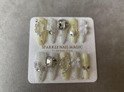 Graceful Ballerina Elegant Handmade Press-On Nails