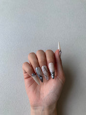 Pearl Dusk Pearl Handmade Press-On Nails for Elegant Events