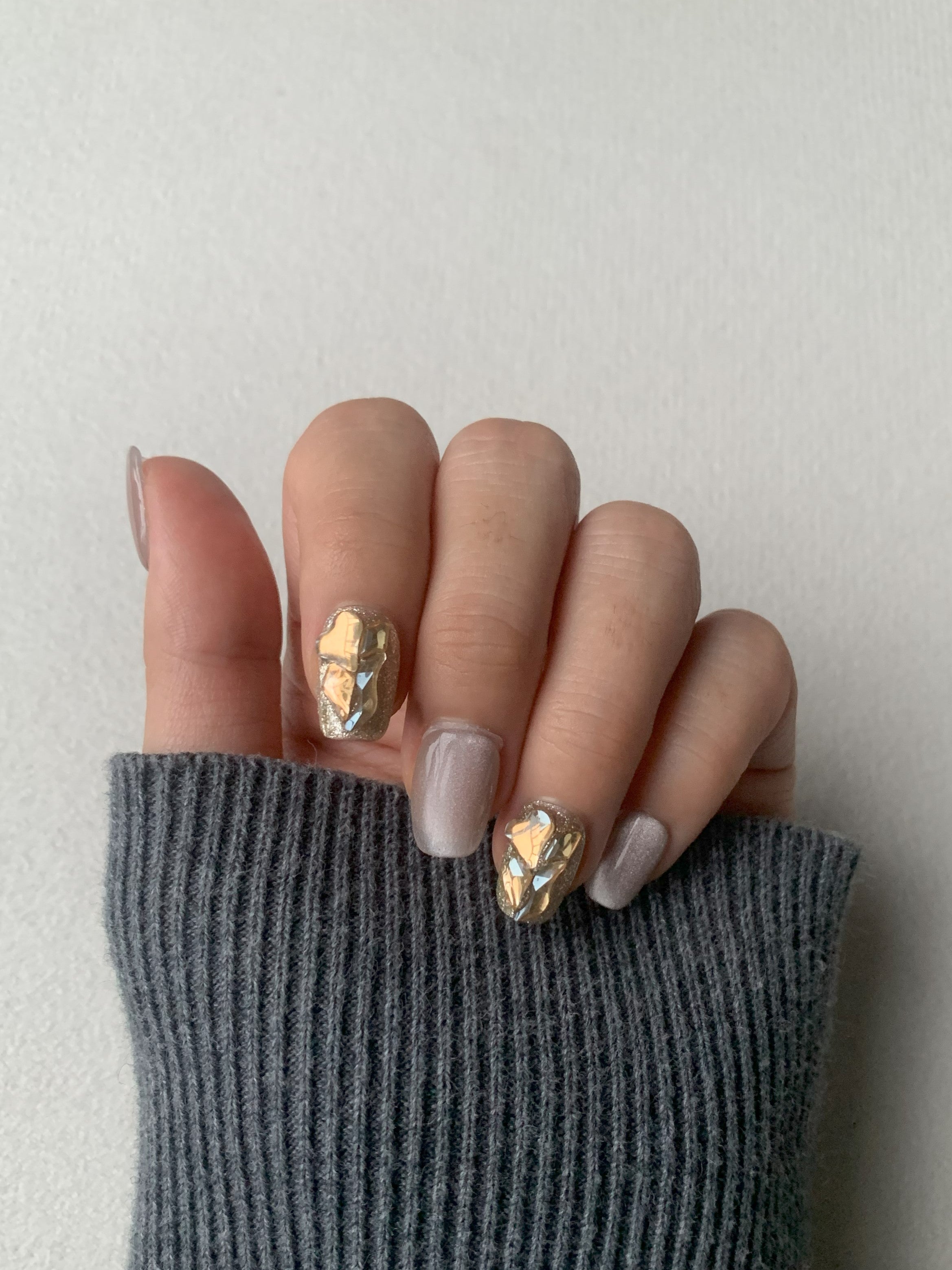 Lavender Lust Purple Handmade Press-On Nails for Glam Looks