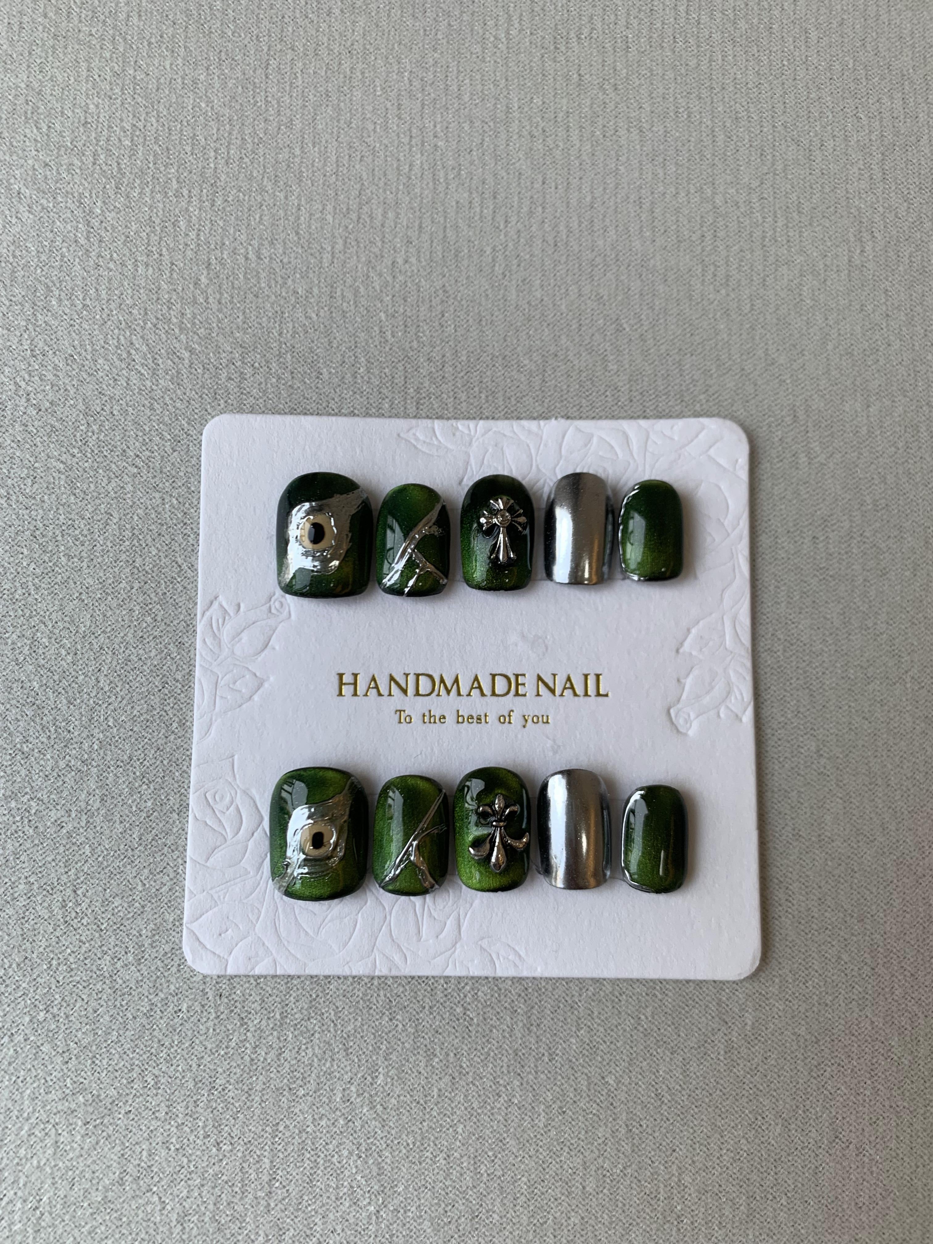 Eye of the Devil Handmade Evil Eye Press-On Nails