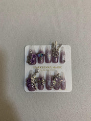 Purple Pixie Cute Purple Handmade Press-On Nails