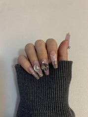 Twilight Purple Handmade Press-On Nails for Evening Glam