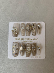 Cinnamon Kiss Handmade Floral Press-On Nails