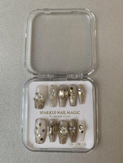Cinnamon Kiss Handmade Floral Press-On Nails