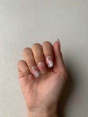 Gentle Cherry Pink Handmade Press-On Nails for Sweet Daily Looks