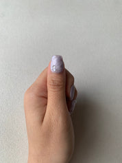 Soft Purple Kiss Lavender Handmade Press-On Nails for Romantic Looks