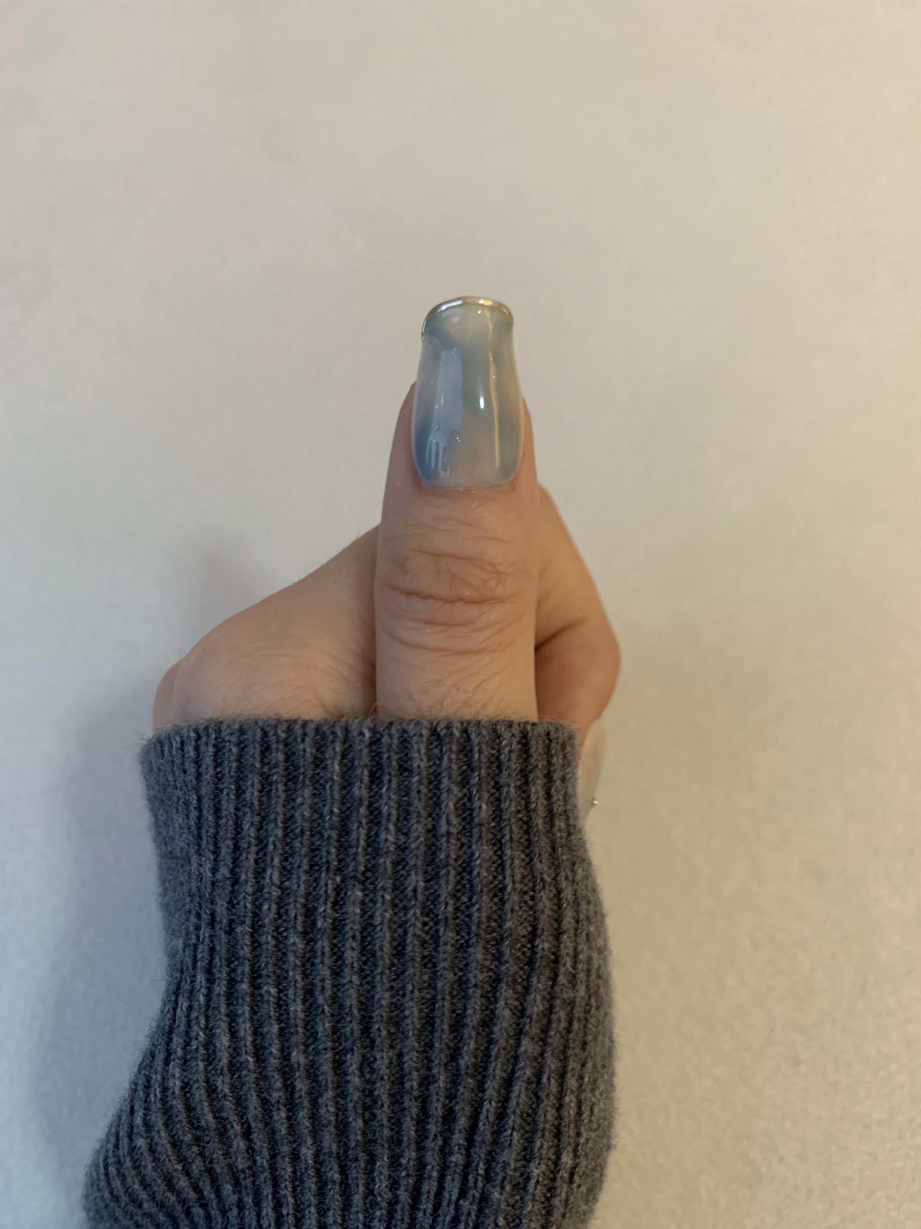 Blue Roses Elegant Press-On Nails for Weddings